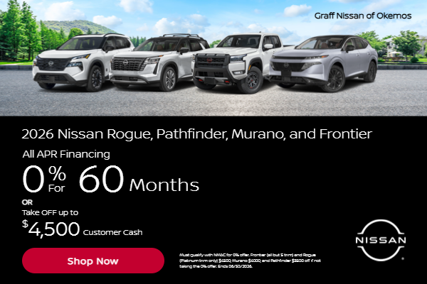 2026 Rogue, Pathfinder, Murano, and Frontier