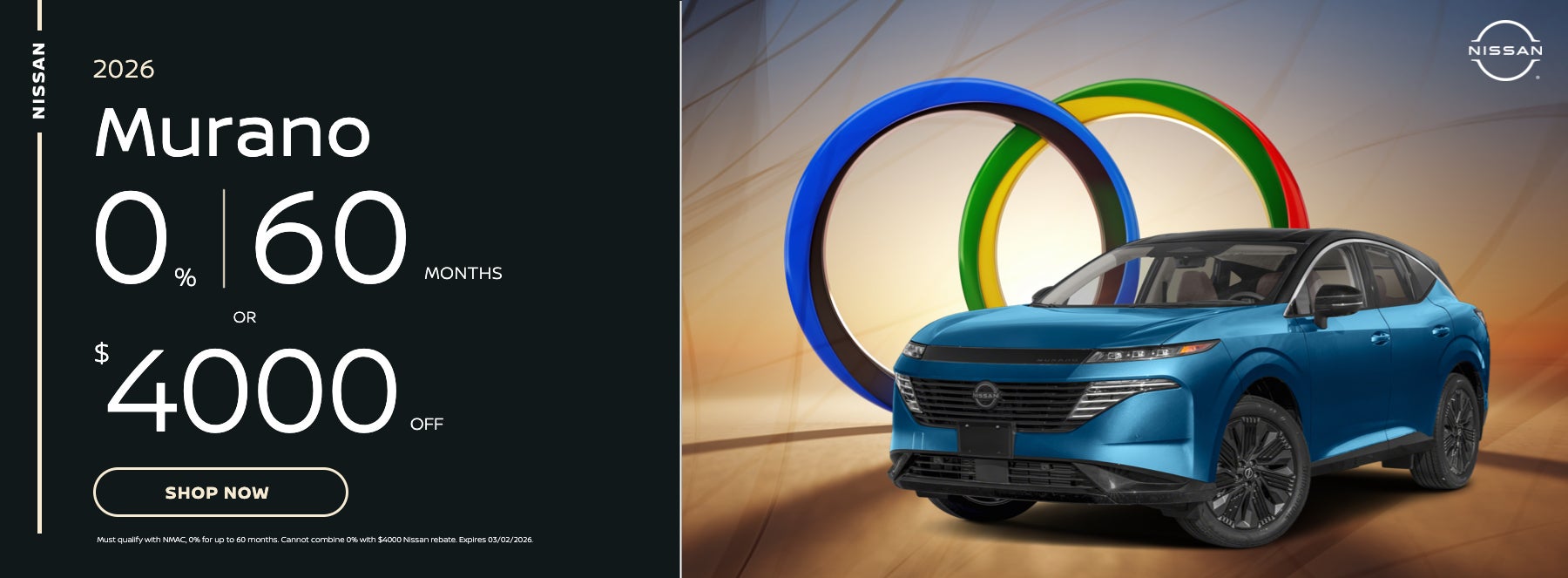 2026 Murano 0% for 60 months or $4000 off!