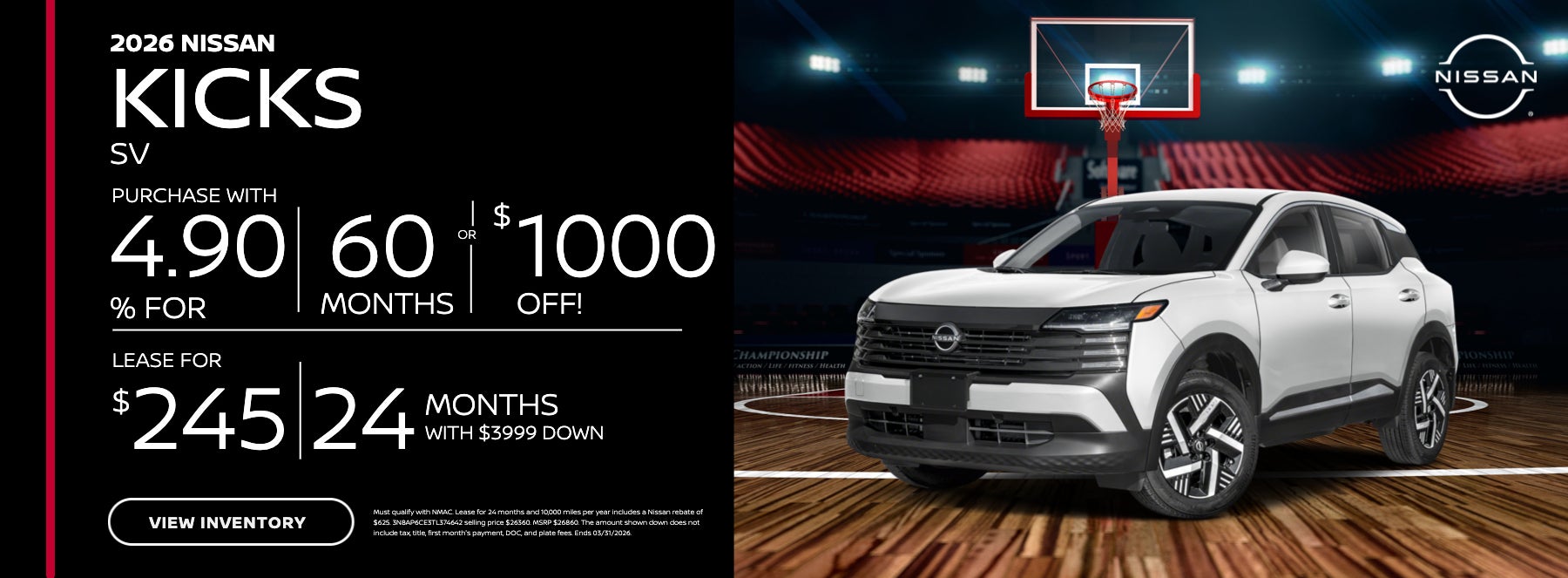 2026 Nissan Kicks SV